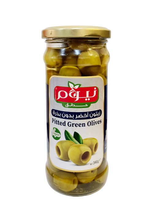 Pitted Green Olives 340g